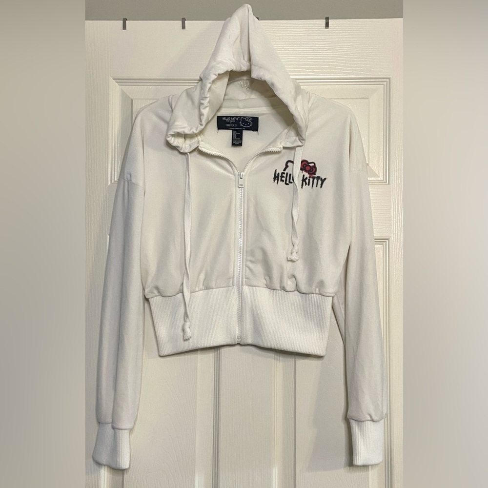 Hello Kitty And Friends Velour Hoodie Forever 21 Womens/junior Sz Medium